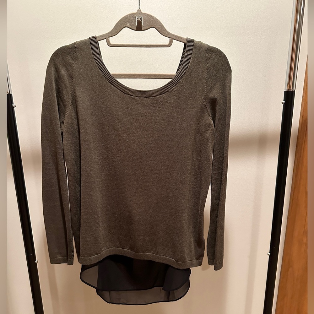 Express layered top with open back- size Medium